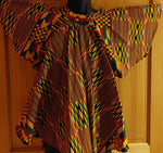Women's Ruffle Short Sleeve African Round Neck Top - JOIYI 