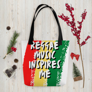 
                  
                    Reggae Music Inspires Me Tote bag - JOIYI
                  
                