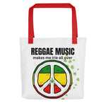 Reggae Music Makes Me Irie All Over Tote bag - JOIYI