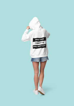 
                  
                    What God Cannot Do, Does Not Exist Unisex Hoodie - JOIYI 
                  
                