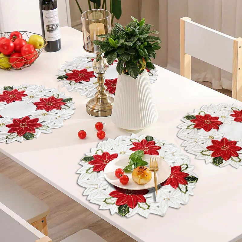 
                  
                    Set of 4 Round  Polyester Placemats/Dollies - JOIYI
                  
                