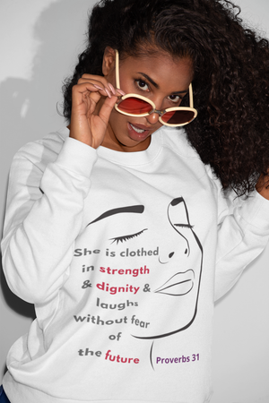 
                  
                    A Strong  Women is clothed in Strength and Dignity, and  Laughs Without Fear of the Future - JOIYI 
                  
                
