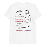 She is clothed in strength Short-Sleeve Unisex T-Shirt - JOIYI 