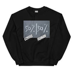 50% Coffee 50% Human Unisex Sweatshirt - JOIYI 