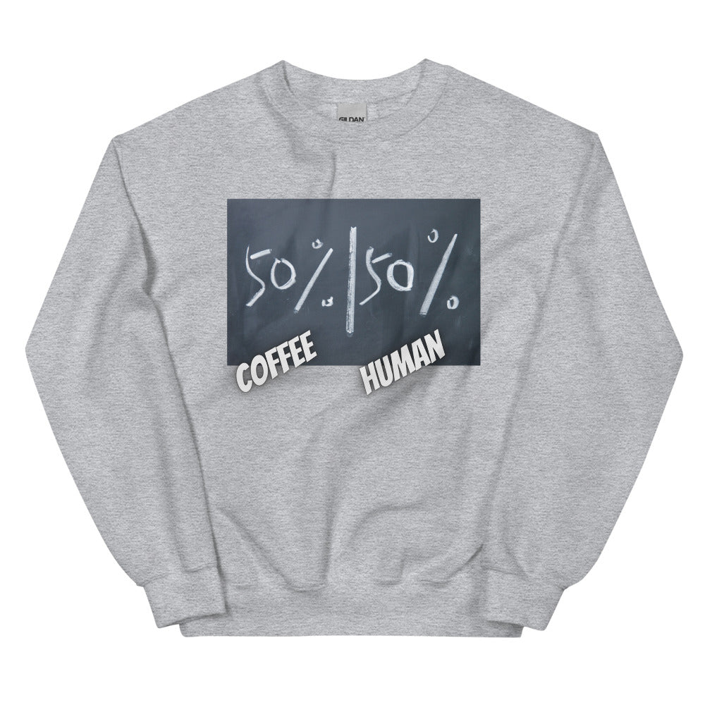 
                  
                    50% Coffee 50% Human Unisex Sweatshirt - JOIYI 
                  
                
