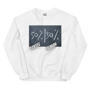 
                  
                    50% Coffee 50% Human Unisex Sweatshirt - JOIYI 
                  
                
