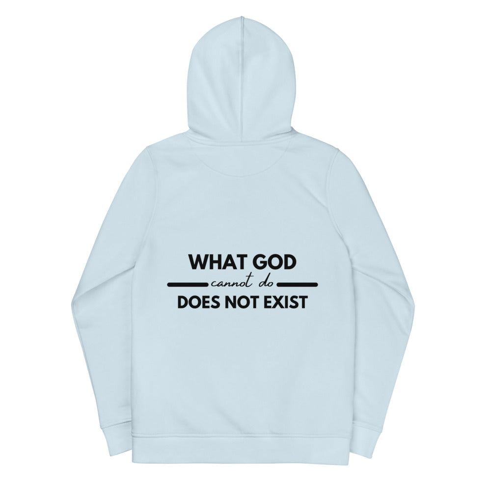 
                  
                    What God Cannot Do, Does Not Exist Women's eco fitted hoodie - JOIYI 
                  
                