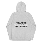 What God Cannot Do, Does Not Exist Women's eco fitted hoodie - JOIYI 